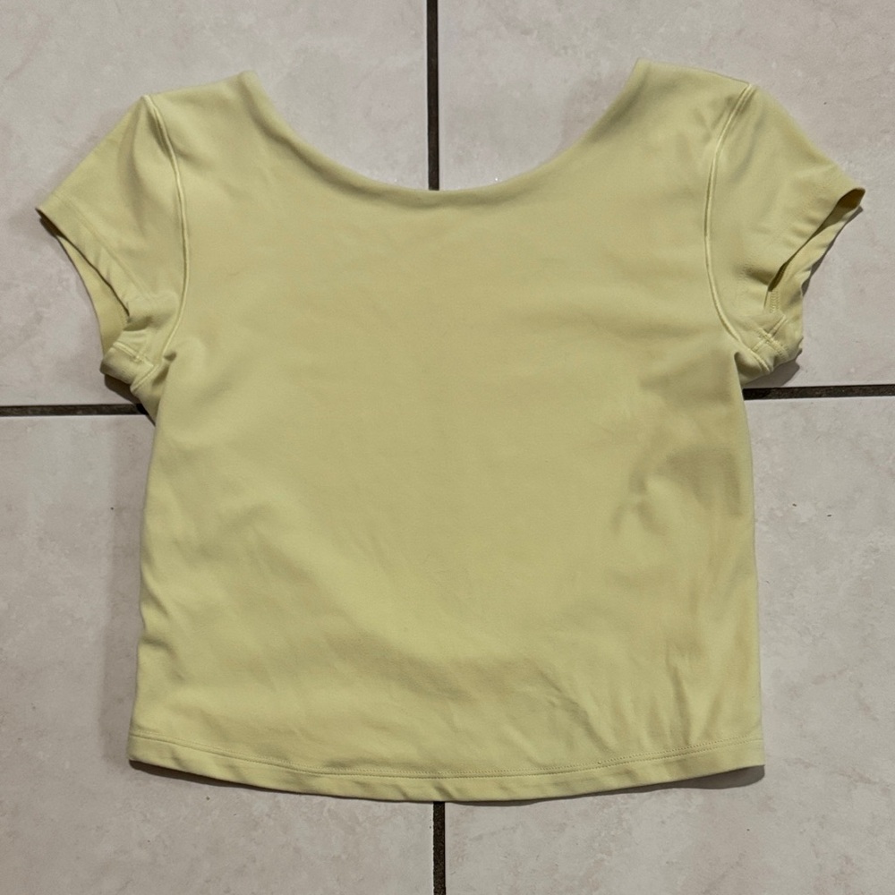Offline by Aerie Size Medium Yellow Open Back Top
